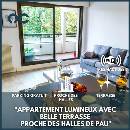 Le Sperata - Bel Appartement En Centre Ville Avec 2 Chambres, Terrasse Et Parking Pau Buitenkant foto